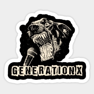 generation x ll scream Sticker